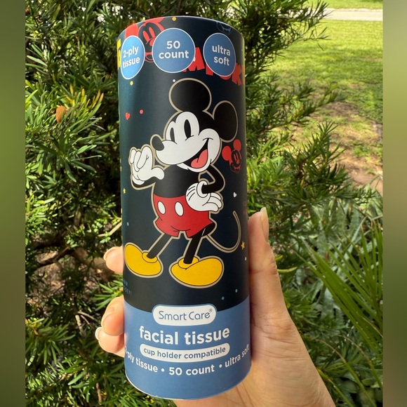 Disney Mickey Mouse Facial Tissue 50ct 2-ply Cup Holder Compatible 🆕 - Picture 3 of 5